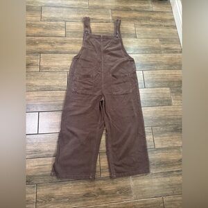 Carly Jean Los Angeles Women's M Brown Jumpsuit  Overalls Romper Cottage Summer
